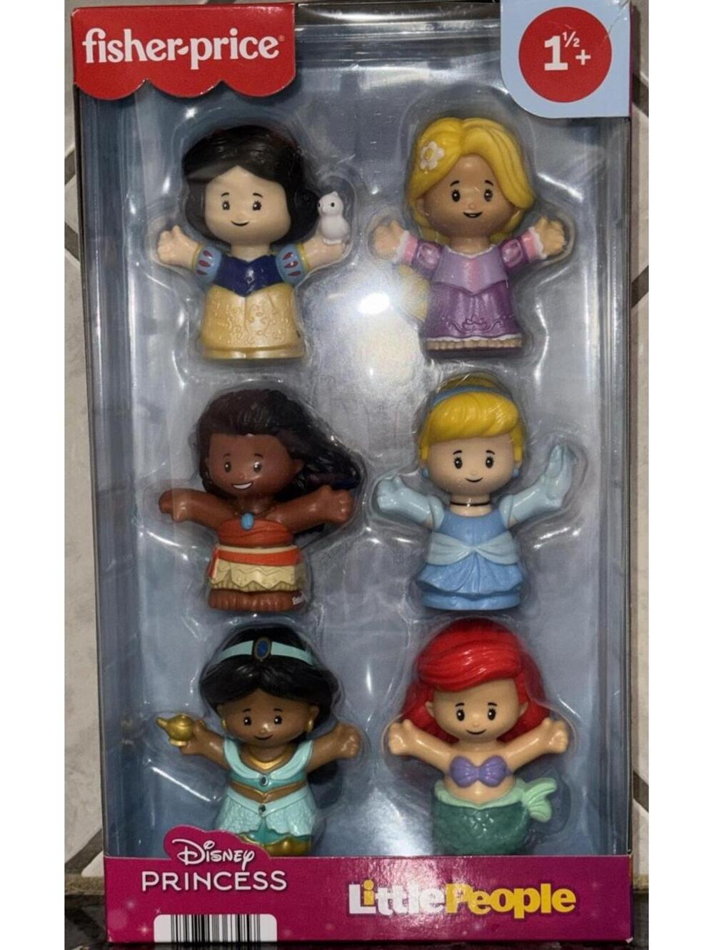 Fisher-Price Little People DISNEY PRINCESS Figures Pack of 6 Age 18+ month NEW